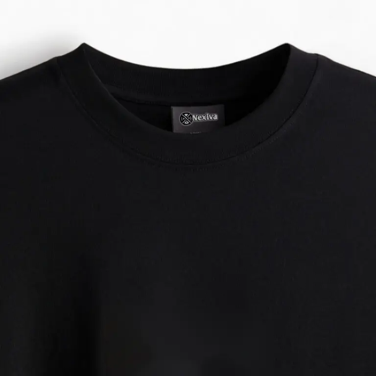 Statement Graphic black Oversized T-Shirt